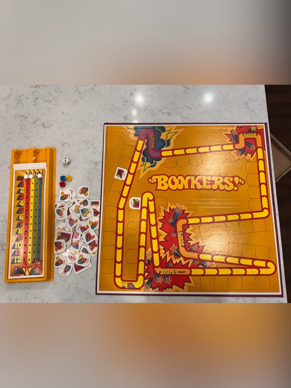Vintage 1978 Parker Brothers BONKERS! Board Game No. 51 Retro 70s